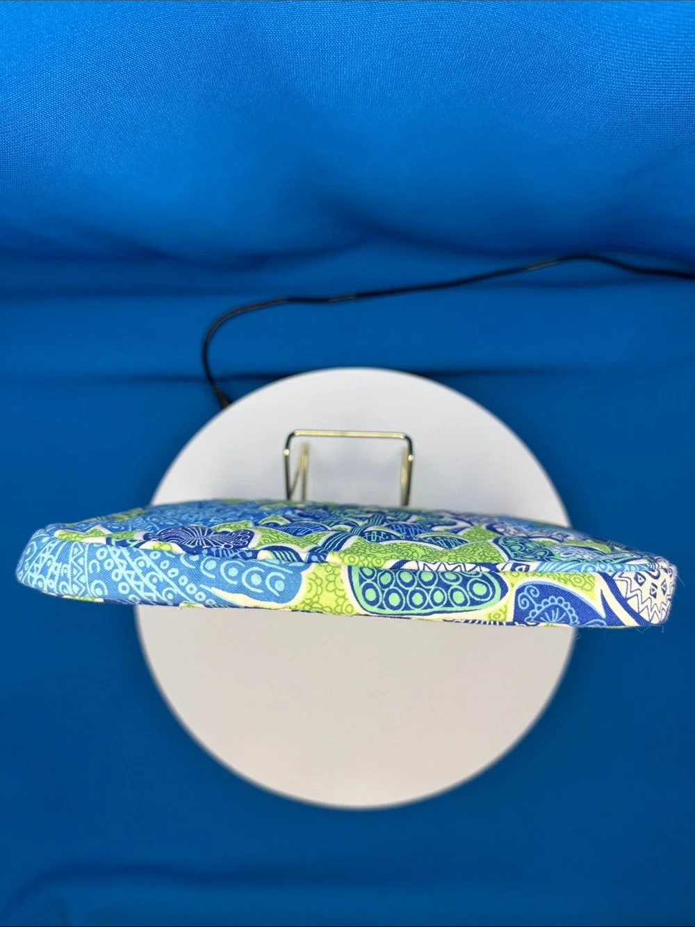 Vera Bradley Blue Navy Lime Green Floral Laptop Sleeve